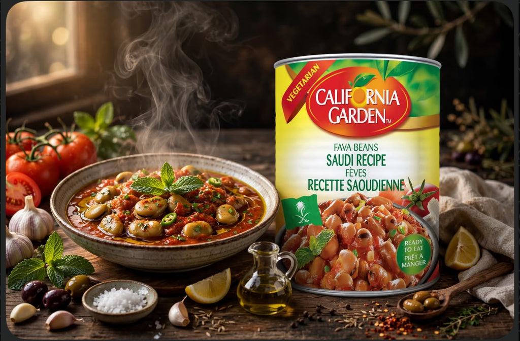 California Garden Fava Beans - Saudi Recipe - Ready To Eat 450g