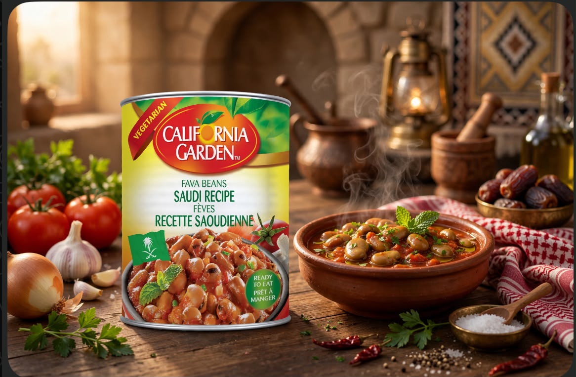 California Garden Fava Beans - Saudi Recipe - Ready To Eat 450g