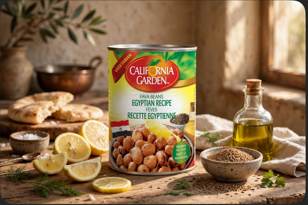 California Garden Fava Beans Egyptian Recipe – Foul Medames with Cumin 400g 🇪🇬