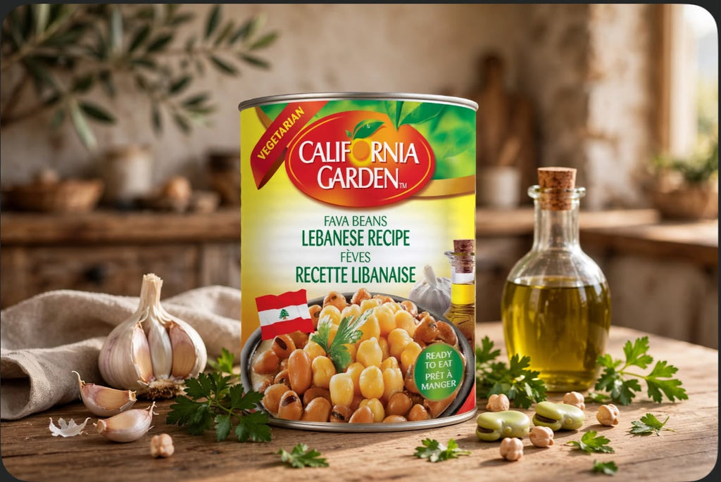 California Garden Fava Beans Lebanese Recipe - Foul Medames 400g 🇱🇧