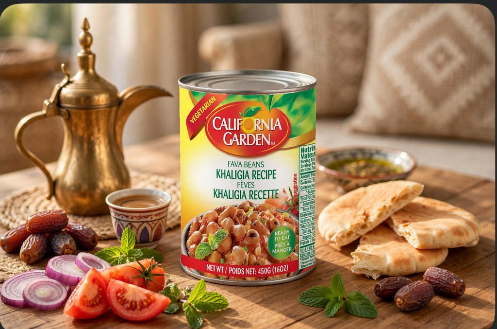 California Garden Fava Beans Khaligia Recipe 450g – Foul with Tomato & Onion