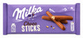 Milka Choco Sticks - Chocolate Covered Biscuit Sticks with Alpine Milk Chocolate 112g