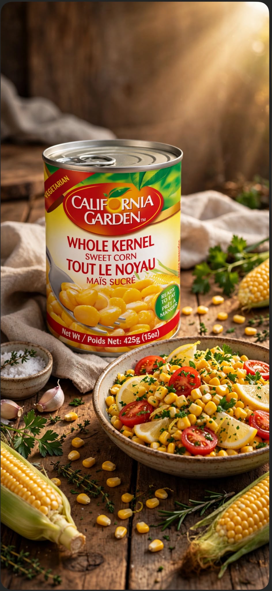 California Garden Sweet Corn 425g - Butter Melt Edition | ذرة حلوة بالزبدة 425ج