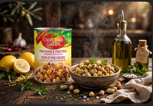 California Garden Fava Beans & Chick Peas - Premium 450g