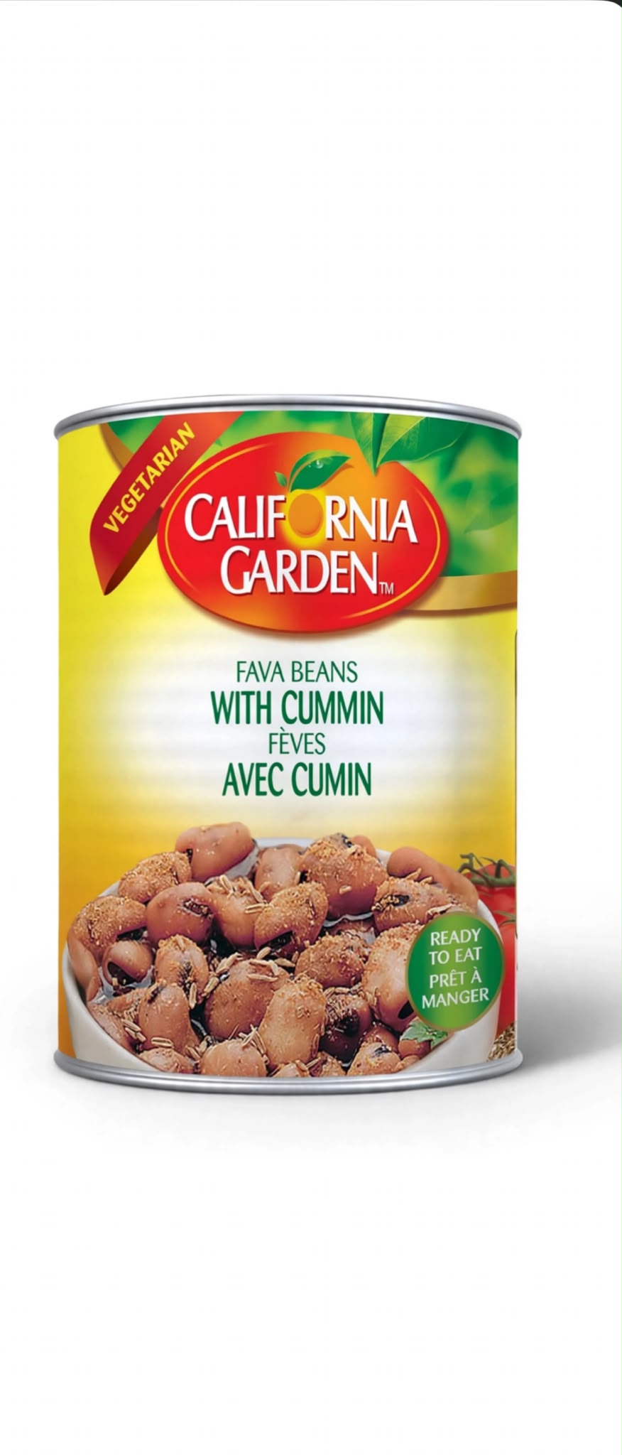 California Garden Fava Beans with Cumin 400g – Foul Medames Vegetarian